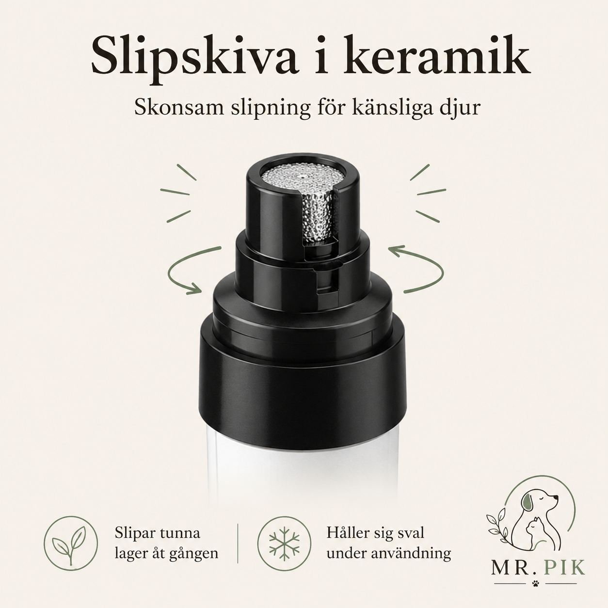 Tystgående Nageltrimmer för Husdjur