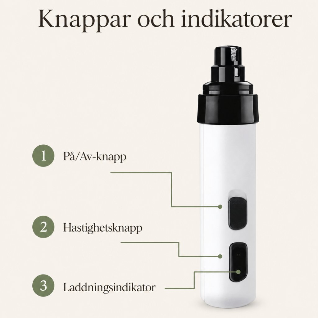 Tystgående Nageltrimmer för Husdjur